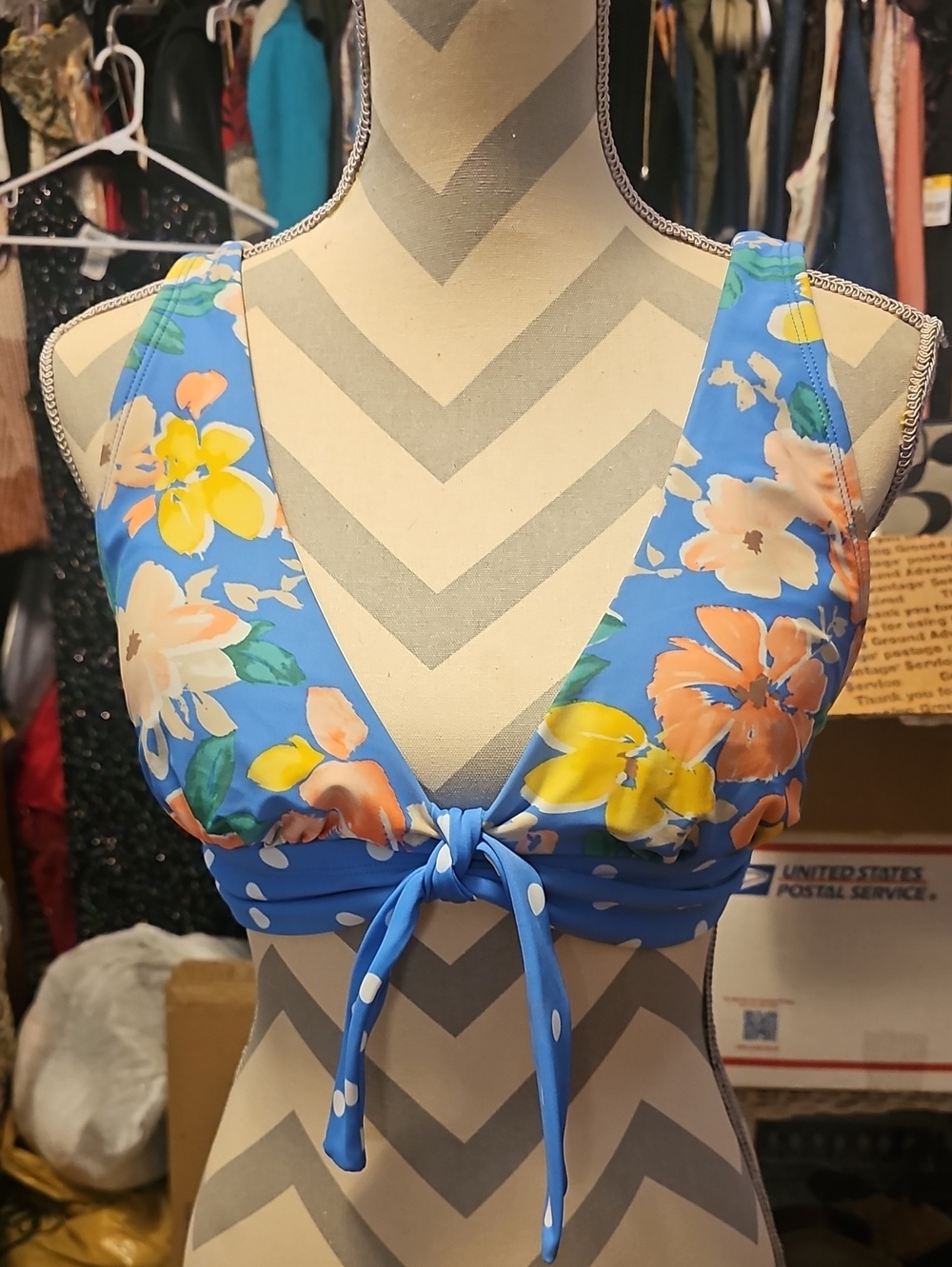 Floral Bikini Swim Top